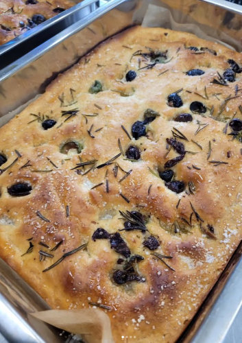 Foccacia med oliven